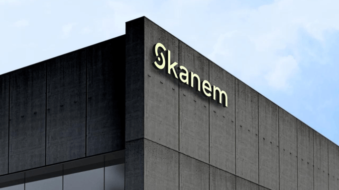 skanem logo on a building